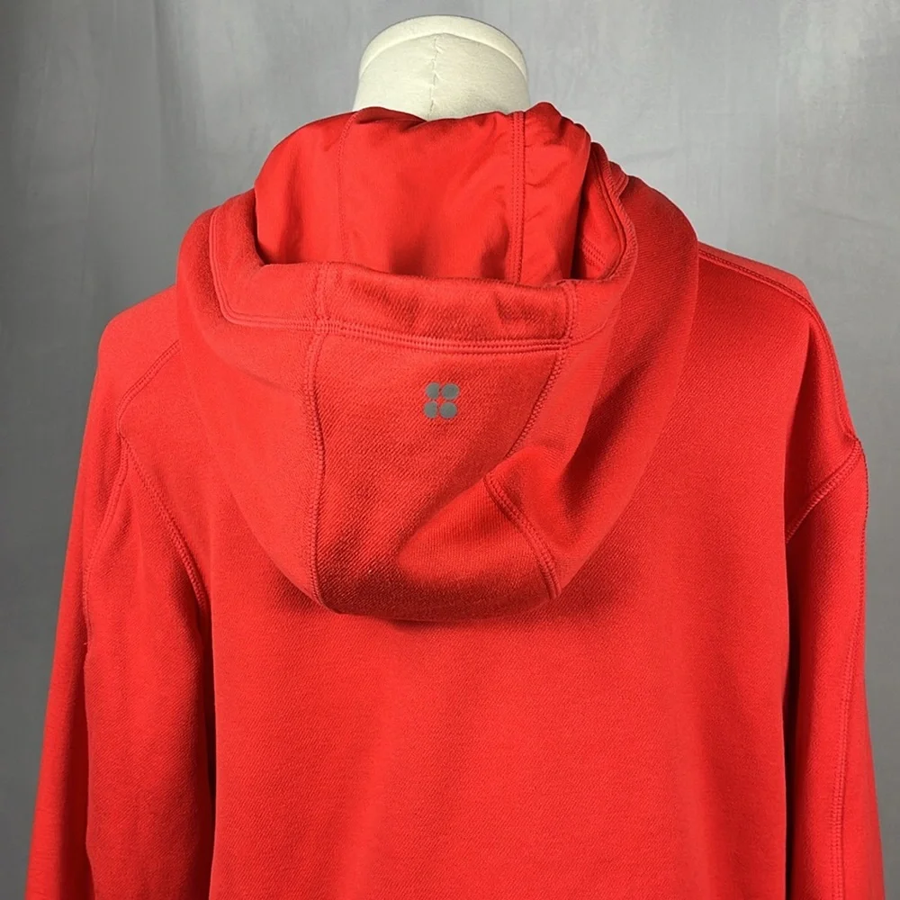 Sweaty Betty Sprinter‎ Run Hoodie in Pentas Red.